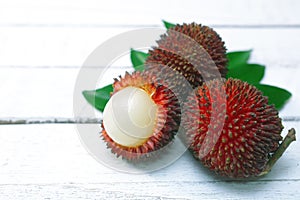 Pulasan fruit (Nephelium mutabile Blume)