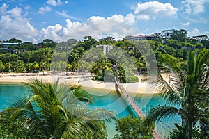 Pulau Palawan Beach at Sentosa, Singapore photo