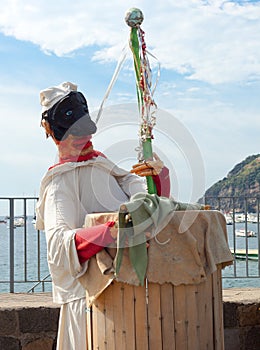 Pulcinella, typical Neapolitan folkloric personage photo