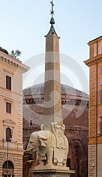 The Pulcino della Minerva by Gian Lorenzo Bernini in Rome