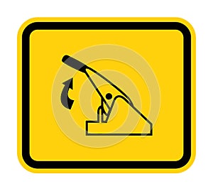 Pull Parking Brake Symbol Sign Isolate On White Background,Vector Illustration EPS.10
