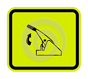 Pull Parking Brake Symbol Sign Isolate On White Background,Vector Illustration EPS.10