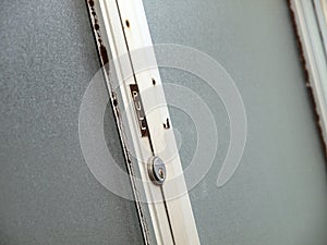 Pull sign on old door