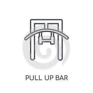 Pull up bar linear icon. Modern outline Pull up bar logo concept