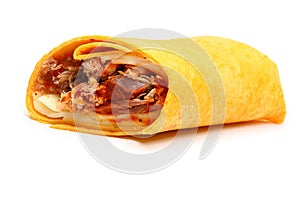 Pulled Pork and Provolone Wrap