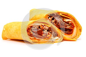 Pulled Pork and Provolone Wrap