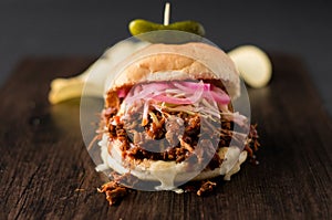 Pulled pork sandwich