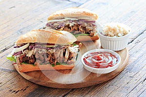 Pulled pork sandwich