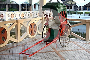 Pulled rickshaw