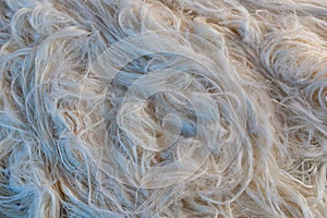 Pulled strands of pismaniye