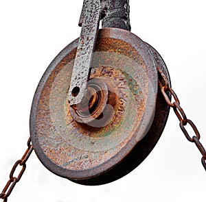 Pulley with chain photo