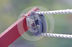 Pulley for a clothesline