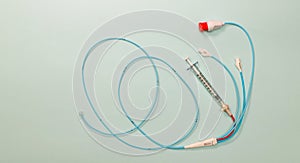 Pulmonary artery catheter used for right heart catheterization procedure