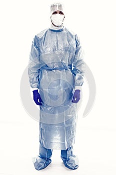 Pulmonary and critical care physician wear protective equipment against COVID-19 , pulmonologist