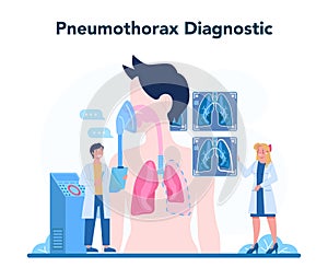 Pulmonologist. Idea of health and medical treatment. Healthy