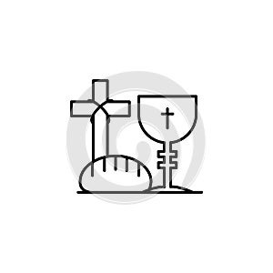 Pulpit, Christianity icon. Simple line, outline vector religion icons for ui and ux, website or mobile application