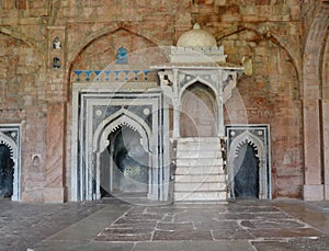 Pulpit at Ancient Jami Mosque Mandav