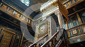 Minbar: A pulpit from which the Friday prayer is delivered photo