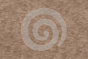 Pulpy texture of a disorganized wrapping paper brown