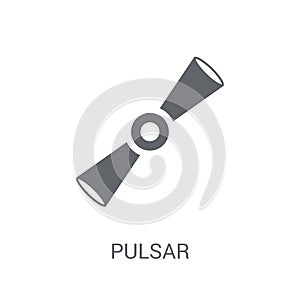 Pulsar icon. Trendy Pulsar logo concept on white background from photo