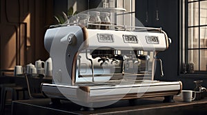 The Pulse of the Coffee House: Mastering the Commercial Espresso Machine. Generative AI