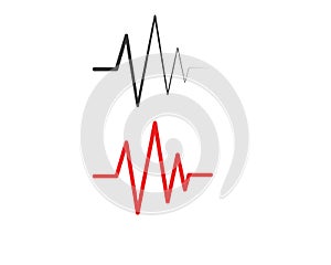 pulse line,equaizer and sound effect ilustration logo vector icon