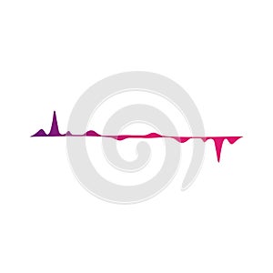 Pulse Music Logo Inspirations. Purple Pulse Background