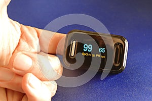 Pulse Oximeter via Finger Clip photo