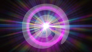 pulse ray light star abstract