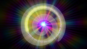 pulse ray light star abstract