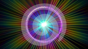 pulse ray light star abstract