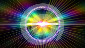 pulse ray light star abstract