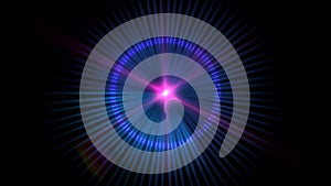 pulse ray light star abstract