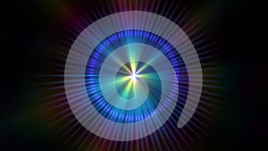 pulse ray light star abstract