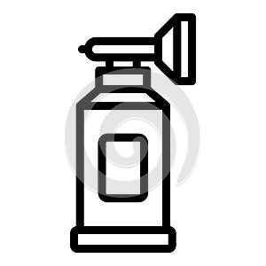 Pulse tank icon outline vector. Medical oxygen