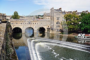 Pulteney Bridge, Bath, Somerset, England, UK