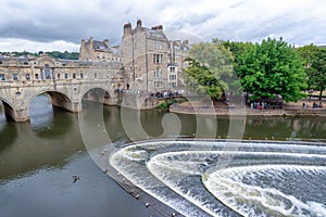 Pulteney bridge in Bath, Somerset UK