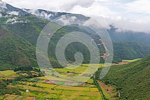 Pululahua Agriculture Valley, Quito, Ecuador photo