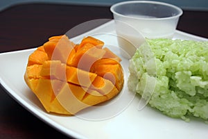 `Pulut Mangga` or Mango with sticky rice