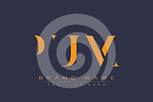 PUM abstract letter logo design