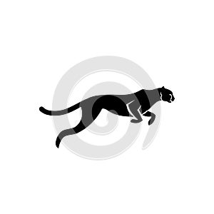 Puma cheetah logo icon designs vector