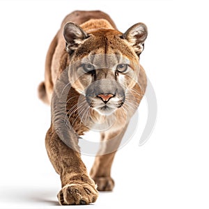 puma isolated white background.Generative AI