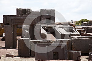 Puma Punku Stone Blocks - Bolivia photo
