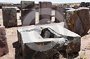 Puma Punku Stone Blocks - Bolivia photo