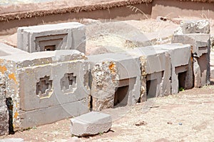 Puma Punku Stone Blocks - Bolivia photo