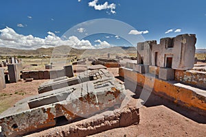 Pumapunku. Tiwanaku archaeological site. Bolivia