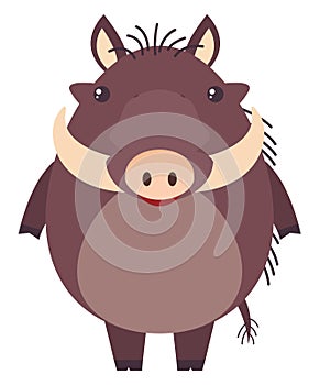 Pumba, illustration, vector