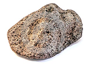 Pumice. called pumicite in its powdered or dust form, is a volcanic rock that consists of highly vesicular rough textured volcanic