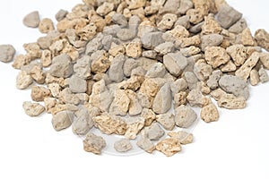 Pumice pebbles for gardening