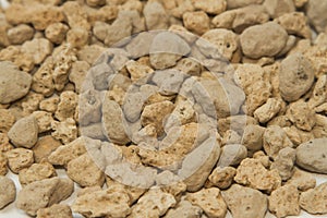 Pumice pebbles ( lightweight volcanic rock )
